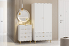 Шкаф Дакота НМ 040.25 меренга, белый