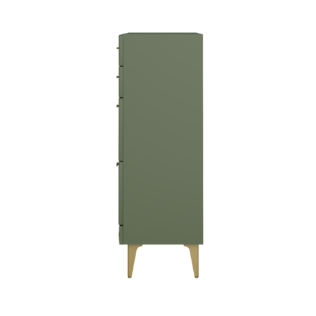 Гостиная Марион композиция 1 дымчатый зеленый K521, олива шагрень AG 1050 ПВХ, белый PE шагрень (собирается на любую сторону)