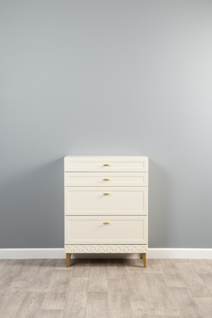 Комод Марион 16.249 слоновая кость С341 PE, слоновая кость 6898 ПВХ, белый PE шагрень