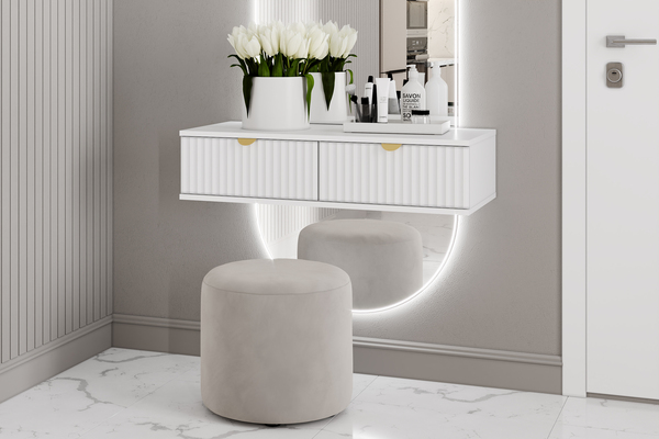 Тумба Дакота НМ 040.21 меренга, белый