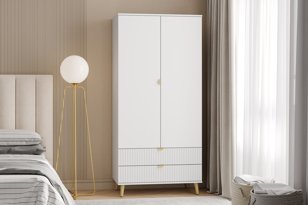 Спальня Дакота композиция 1 меренга, белый, без кровати и пуфа